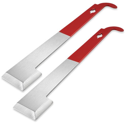 2 Stainless Steel J Hook Hive Tools - Beekeeping Scraper Frame Lifter